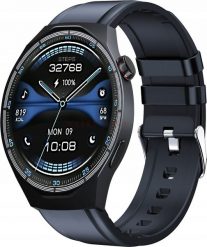 Smartwatch Wenom GTS-49 Bluetooth, OLED muzyka zdrowie 1GB Menu PL. Zegarki smartwatch Wenom, bez wzorów. Za 222.38 zł.