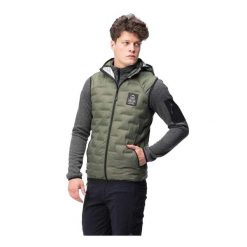 Męska Kurtka Huel PrimaLoft Gilet. Zielone kurtki męskie ELBRUS, l, bez wzorów, z materiału, z kapturem. Za 599.80 zł.