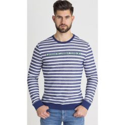 BLUZA PARRIS GUESS. Niebieskie bluzy męskie Guess, l, z aplikacjami, bez ramiączek, bez kaptura. Za 221.40 zł.