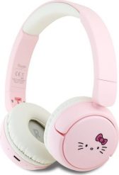 Słuchawki nauszne Hello Kitty Face Logo Bluetooth różowy. Czerwone słuchawki bezprzewodowe HelloKitty. Za 127.51 zł.