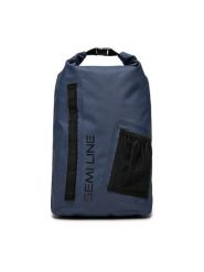 Semi Line Plecak A3003-7 Granatowy. Niebieskie plecaki męskie Semi-line, bez wzorów, z materiału, sportowe. Za 79.99 zł.