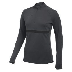Bluza Damska Academy 21 DriFIT Quarter Zip Drill Top. Szare bluzy damskie Nike, bez wzorów, bez ramiączek, bez kaptura. Za 151.99 zł.