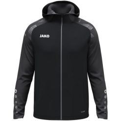 Kurtka z kapturem Jako Sonic. Czarne kurtki sportowe męskie Jako, l, bez wzorów, z materiału, z kapturem, do biegania. Za 287.35 zł.