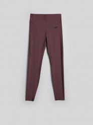 4F Legginsy treningowe szybkoschnące damskie - brązowe XL. Brązowe legginsy damskie 4F, bez wzorów. Za 179.99 zł.