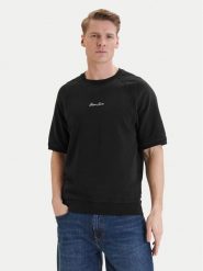 Guess Jeans Bluza M6GQB2 KCPR1 Czarny Oversize. Czarne bluzy męskie Guess Jeans, m, z aplikacjami, z bawełny, bez ramiączek, bez kaptura. Za 299.99 zł.