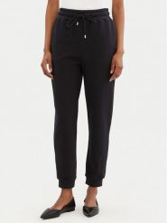 PINKO Spodnie dresowe 100371 A2BZ Czarny Regular Fit. Czarne spodnie dresowe damskie Pinko, bez wzorów, z bawełny. Za 399.99 zł.