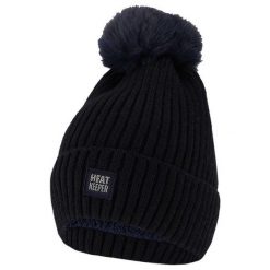 Czapka termiczna + pompon damska Rozmiar uniwersalny. Czarne czapki damskie HEAT KEEPER, bez wzorów, z elastanu. Za 117.79 zł.