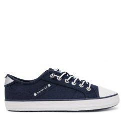 Trampki s.Oliver. Niebieskie trampki i tenisówki damskie S.Oliver, bez wzorów, bez zapięcia. Za 189.99 zł.