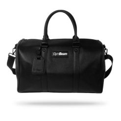 Torba na siłownię ze skóry PU 43 l czarna Urban Duffle. Czarne torby na ramię męskie GYMBEAM, z poliesteru, na ramię, duże. Za 212.90 zł.