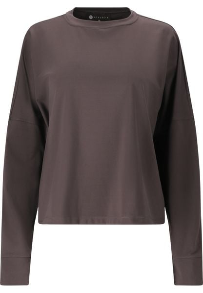 Bluza damska Athlecia Guyana. Czarne bluzy damskie Athlecia, bez wzorów, z elastanu, klasyczne, bez ramiączek, bez kaptura. Za 209.35 zł.