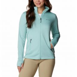 Columbia Bluza Park View Grid Fleece 1959713321. Niebieskie bluzy damskie Columbia, bez wzorów, sportowe, bez ramiączek, bez kaptura. Za 278.99 zł.