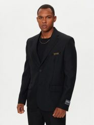 Versace Jeans Couture Marynarka 77GAQ703 Czarny Loose Fit. Czarne garnitury męskie Versace Jeans Couture, m, bez wzorów, z jeansu, bez kołnierzyka, bez ramiączek. Za 2,409.00 zł.