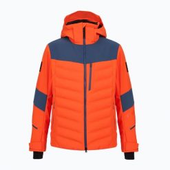 Kurtka narciarska męska BOGNER FIRE+ICE Radek. Brązowe kurtki sportowe męskie na zimę, l, bez wzorów, z elastanu, bez kaptura, narciarskie. Za 2,489.00 zł.