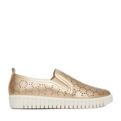 Półbuty Go Soft. Żółte półbuty damskie GO SOFT, bez wzorów, bez obcasa, na płaskiej podeszwie, bez zapięcia. Za 119.99 zł.