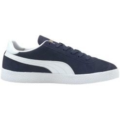 Męskie Zamszowe Buty Sportowe Club Logo. Białe buty sportowe męskie Puma, na zimę, bez wzorów, z zamszu, bez zapięcia. Za 346.99 zł.