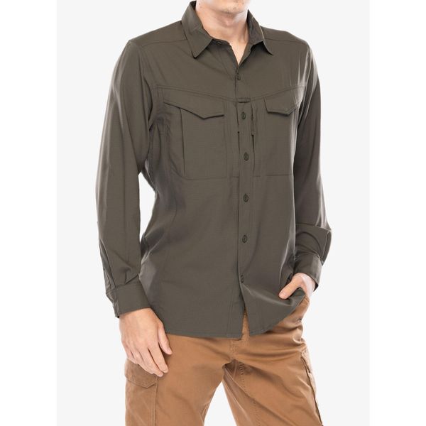 Koszula podróżnicza męska Helikon-Tex Defender Mk2 Tropical. Zielone koszule męskie HELIKON-TEX, m, bez wzorów, casualowe, bez kołnierzyka, bez ramiączek. Za 188.99 zł.