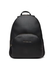 Tommy Hilfiger Plecak Th Logo Backpack AW0AW18118 Czarny. Czarne plecaki damskie Tommy Hilfiger, bez wzorów, ze skóry. Za 649.99 zł.