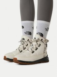 The North Face Śniegowce Thermoball Lace Up Luxe Wp NF0A817WQ4C1 Kremowy. Białe śniegowce damskie The North Face, z materiału, bez zapięcia. Za 649.99 zł.