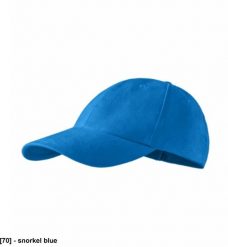 MALFINI - ADLER - Czapka unisex, 340 g/m, 100 % bawełna - nastawialna snorkel blue. Niebieskie czapki damskie MALFINI, bez wzorów, z bawełny. Za 11.26 zł.