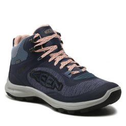 Trekkingi Keen. Niebieskie obuwie trekkingowe damskie Keen, bez zapięcia. Za 489.99 zł.