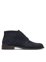 Tommy Hilfiger Trzewiki Corporate FM0FM05579 Granatowy. Niebieskie botki męskie Tommy Hilfiger, bez wzorów, ze skóry, bez obcasa, bez zapięcia. Za 559.99 zł.