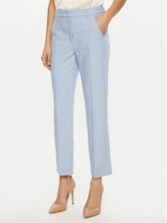 Weekend Max Mara Chinosy Rana 2515131031 Błękitny Slim Fit. Niebieskie spodnie materiałowe damskie Weekend Max Mara, bez wzorów, z syntetyku. Za 489.99 zł.