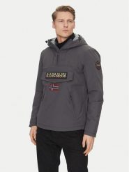 Napapijri Kurtka anorak Rainforest Pocket 2 NP0A4GMD Szary Regular Fit. Szare kurtki męskie Napapijri, m, bez wzorów, z syntetyku, bez kaptura. Za 949.99 zł.
