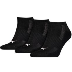 Amortyzowane Skarpety Za Kostkę Dla Dorosłych Unisex (zestaw 3 Sztuk). Czarne skarpetki damskie Puma, bez wzorów. Za 61.99 zł.