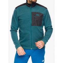 Bluza polarowa męska Helly Hansen Daybreaker Block Jacket. Zielone bluzy sportowe męskie Helly Hansen, m, bez wzorów, z polaru, bez kaptura. Za 251.99 zł.