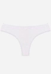 Białe Majtki Stringi z Bawełną z Koronką Aethimilia. Białe majtki damskie Renee, z bawełny. Za 6.99 zł.