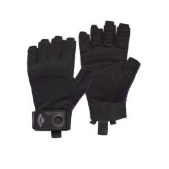 BLACK DIAMOND Rękawiczki męskie CRAG HALF-FINGER GLOVES-XL-Czarny. Czarne rękawiczki męskie Black Diamond, bez wzorów. Za 89.99 zł.