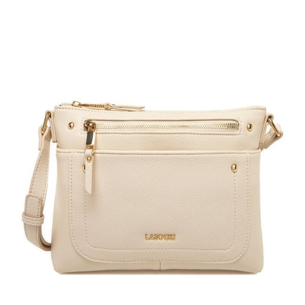 Torebka Lasocki. Brązowe listonoszki damskie Lasocki, bez wzorów, bez dodatków. Za 159.99 zł.