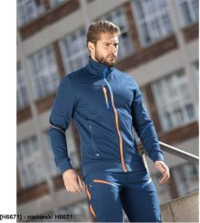 Ardon Męska bluza stretchowa stójka ARDONTOPLYRON wysoka jakość nie mnie się przyjemna w dotyku niebieski H6671 XL. Niebieskie bluzy męskie Ardon, m, bez wzorów, bez ramiączek, bez kaptura. Za 193.78 zł.