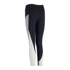 Legginsy fitness damskie Domyos. Czarne legginsy damskie DOMYOS, bez wzorów, z materiału. Za 79.99 zł.