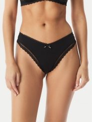 HUGO Stringi Unique 50545732 Czarny. Czarne majtki damskie Hugo, z syntetyku. Za 129.99 zł.