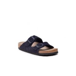 Klapki damskie Birkenstock Arizona Sfb Midnight Narrow Fit. Niebieskie klapki damskie Birkenstock, bez wzorów, z materiału, sportowe, bez obcasa, bez zapięcia. Za 309.00 zł.