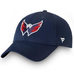 Czapka Fanatics NHL Hockey Capitals w kolorze granatowym (jeden rozmiar). Niebieskie czapki damskie FANATICS, bez wzorów. Za 173.78 zł.