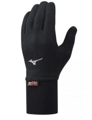Rękawiczki do biegania dla dorosłych Mizuno BT Md Wgt Fleece. Czarne rękawiczki męskie Mizuno, bez wzorów, z materiału. Za 109.99 zł.