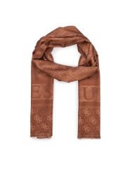 Guess Szal AW5685 POL03 Brązowy. Brązowe rękawiczki damskie Guess, z aplikacjami, z poliesteru. Za 194.99 zł.