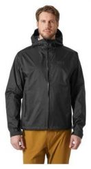 Kurtka przeciwdeszczowa męska Helly Hansen Loke Terra Jacket. Czarne kurtki męskie Helly Hansen, m, bez wzorów, z materiału, klasyczne, z kapturem. Za 646.50 zł.