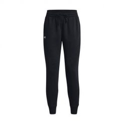 Spodnie sportowe damskie Under Armour Ua Rival Fleece Jogger. Białe spodnie dresowe damskie Under Armour, bez wzorów, z dresówki, sportowe, długie. Za 345.00 zł.