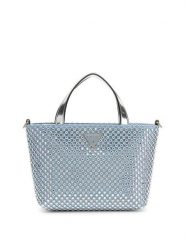 Guess Torebka 181093 Błękitny. Niebieskie torebki do ręki damskie Guess, z aplikacjami, z materiału, bez dodatków. Za 589.99 zł.