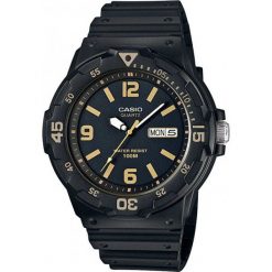 CASIO Sport MRW 200H-1B3. Czarne zegarki sportowe Casio, bez wzorów. W wyprzedaży za 120.00 zł.