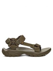 Teva Sandały Terra Fi 5 Universal 1102456 Khaki. Brązowe sandały męskie Teva, bez wzorów, z materiału, bez zapięcia. Za 489.99 zł.