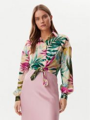 Guess Koszula W5GH0IWH9C2 Kolorowy Classic Fit. Koszule damskie Guess, m, z aplikacjami, z syntetyku, bez kołnierzyka, bez ramiączek. Za 239.99 zł.