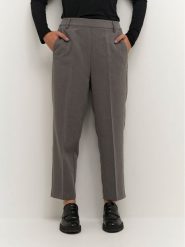 Kaffe Spodnie materiałowe Sakura 10506127 Szary Relaxed Fit. Szare spodnie materiałowe damskie Kaffe, bez wzorów, z materiału. Za 229.99 zł.