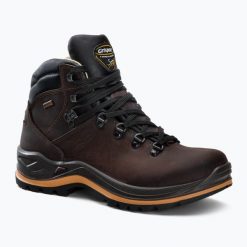 Buty trekkingowe męskie Grisport 13701D28T. Brązowe trekkingi męskie Grisport, z materiału, bez zapięcia. Za 539.99 zł.