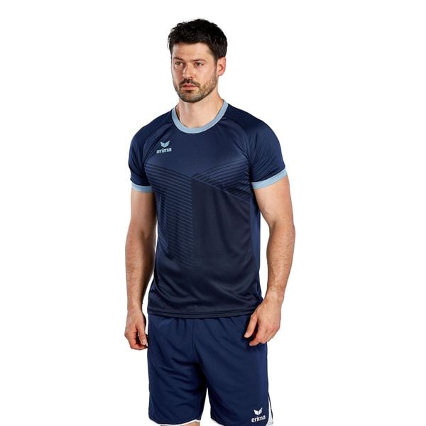 Jersey Erima Mantua. Niebieskie bluzy męskie Erima, bez wzorów, z jersey, sportowe, bez ramiączek, bez kaptura. Za 144.50 zł.