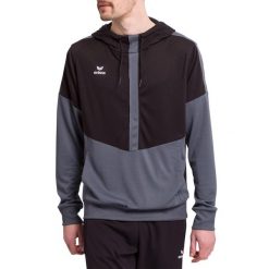 Hoodie Erima Squad. Czarne bluzy sportowe męskie Erima, m, bez wzorów, z kapturem, na fitness i siłownię. W wyprzedaży za 121.50 zł.