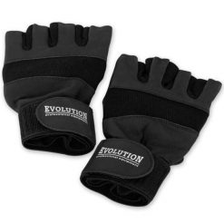 Rękawice fitness Evolution Professional Equipment ze skóry naturalnej Standard. Czarne rękawiczki damskie EVOLUTION PROFESSIONAL EQUIPMENT, bez wzorów, ze skóry. Za 32.00 zł.